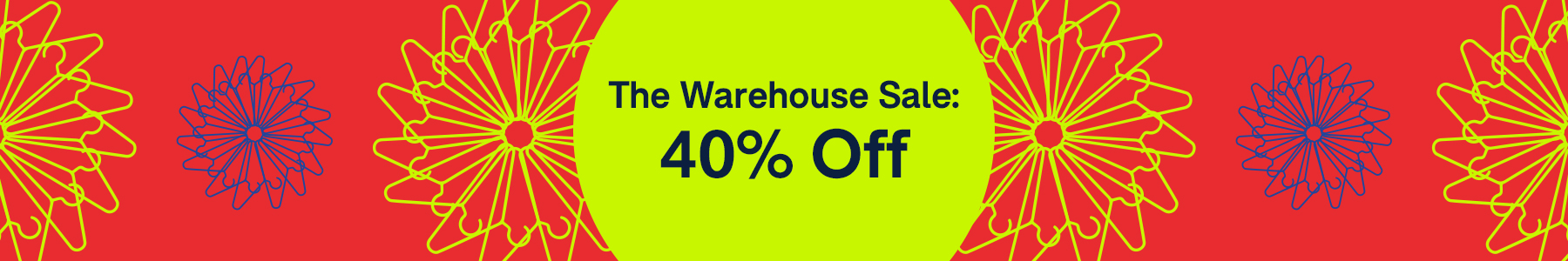 Warehouse Sale Banner - 40% Off